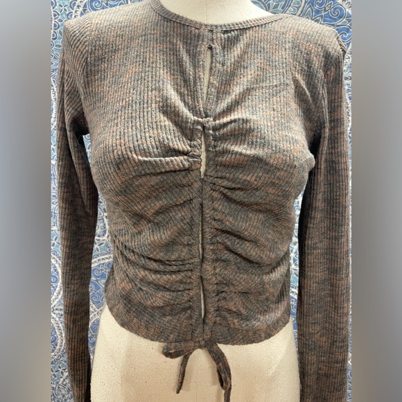 wild fable Tops - Cropped long sleeve open sweater